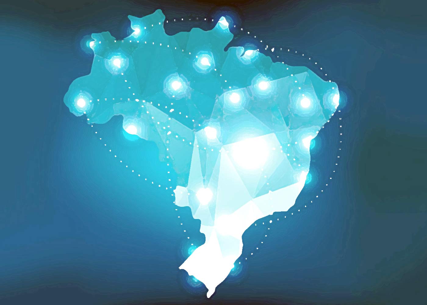 MApa do Brasil cobertura Transportes Montone